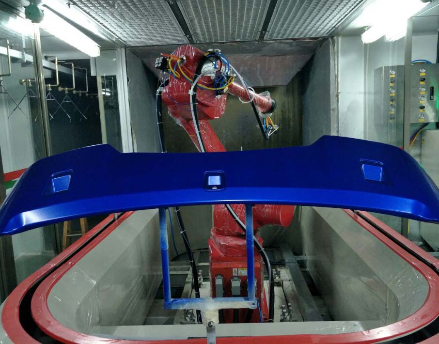 汽車(chē)尾翼機(jī)器人自動(dòng)噴涂線(xiàn)